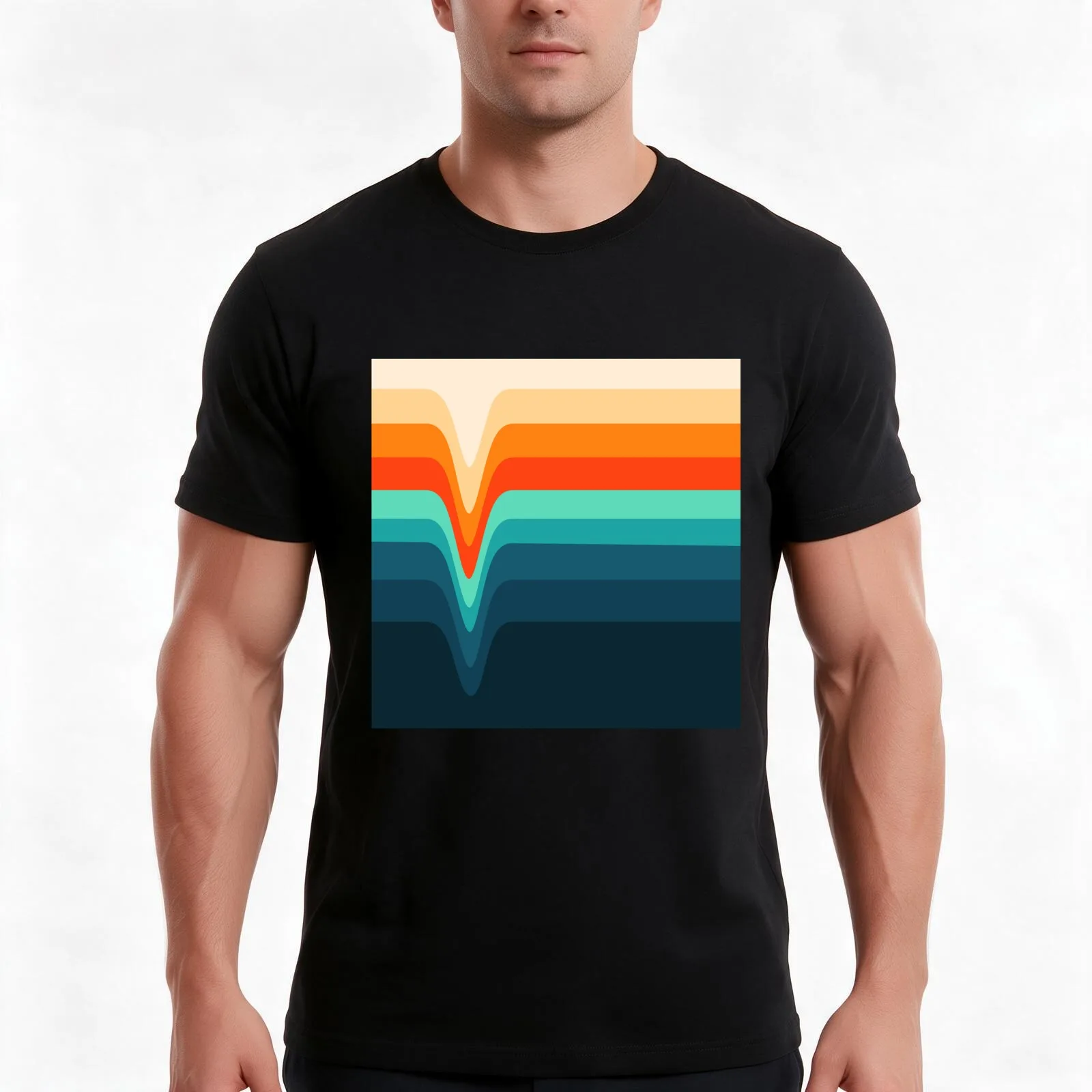 Retro Verve T-Shirt, Summer Casual Cotton Tee, Oversized Streetwear Tops, Vintage Graphic Print, Loose Fit Short Sleeve