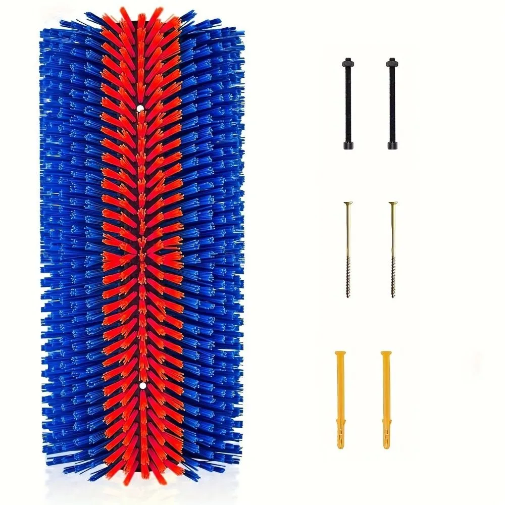Deep Massage Livestock Grooming Brush Cylinder Brush Quick-Connect System Massage Grooming Tool Half Side Full Massage