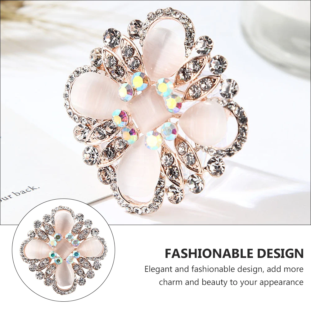 Spilla occhio di gatto Maglione Spille con strass per donna Spilla Costume da donna Gioielli Elegante bouquet da sposa