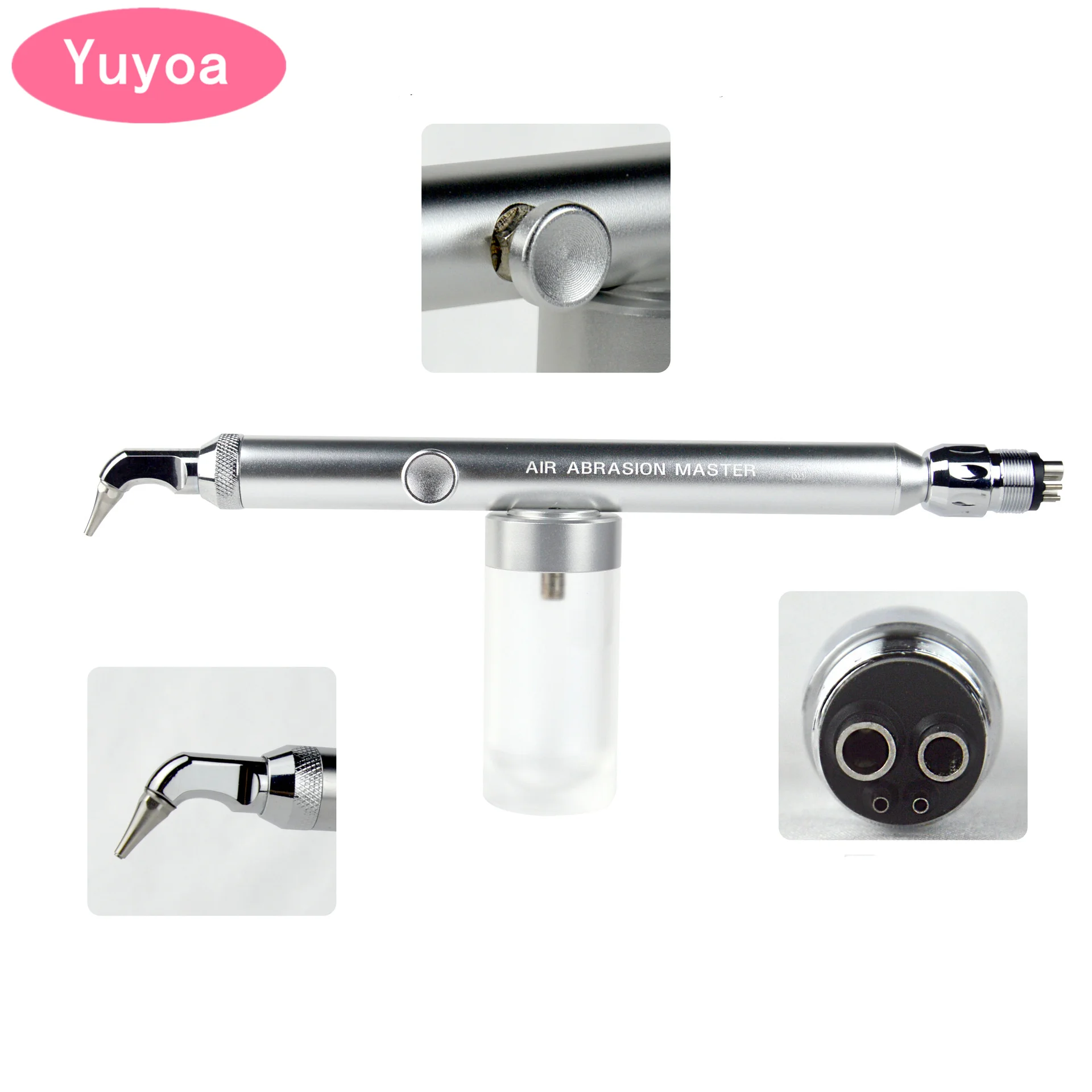 

4 Holes Dental Aluminum Oxide Micro Blaster Interface Microetcher Sandblasting Alumina Gun Air Abrasion Polisher Dentistry Tools