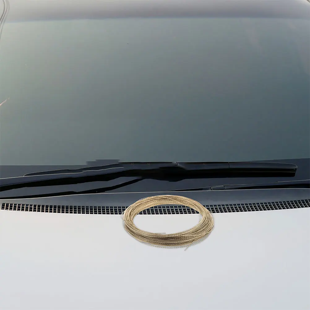 

2pcs Golden Steel Wire Tool Automotive Adhesive Cutting Durable Professional Car Windshield Repair Kit Auto Glass Removal Tools