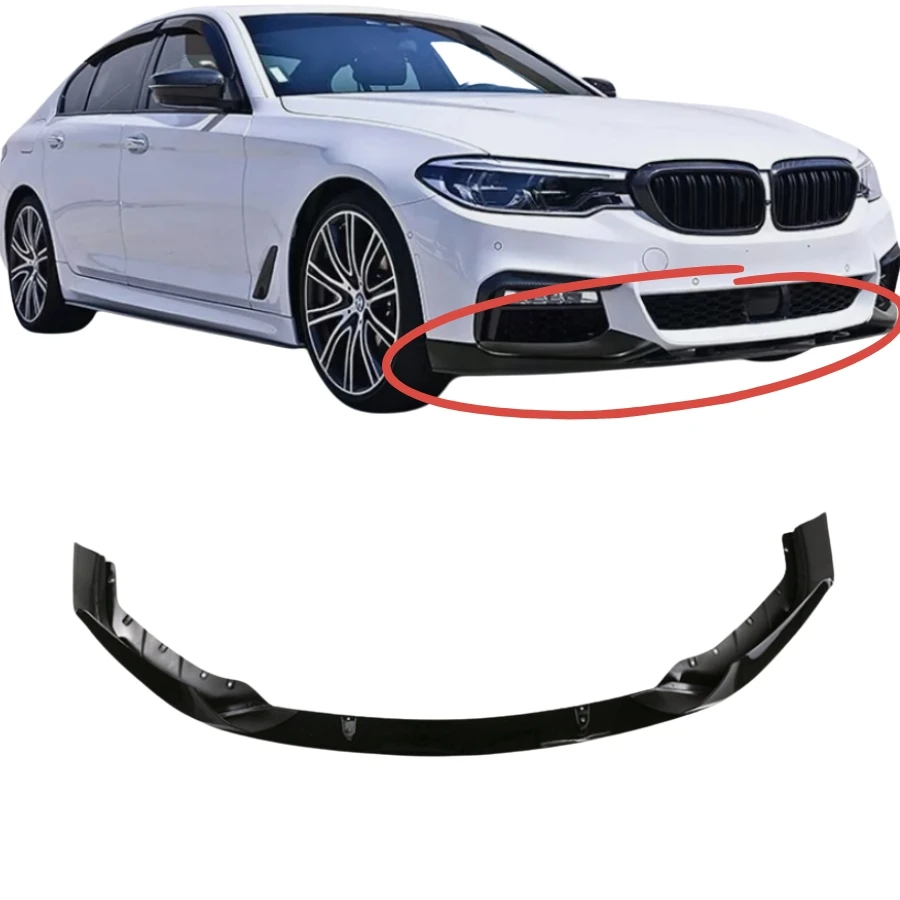 

Modification TIYPEOR Car Front Splitter Bumper Lip Spoiler Fit for 5 Series G30/G38 2018 - 2020 M Sport Style MP Style 3PCS