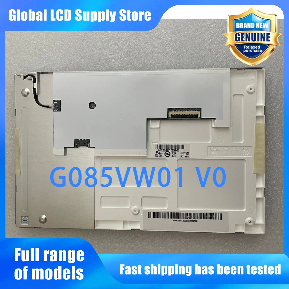 G085VW01 V0 8.5 Inch 800*480 LCD Screen Display Panel Replacement for Industrial HMI PLC Medical Device POS Terminal