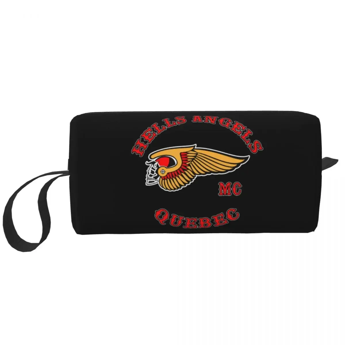 Hells Angels Logo Cosmetic Bag Women Kawaii Big Capacity Motorcycle Club Makeup Case Beauty Storage Toiletry Bags