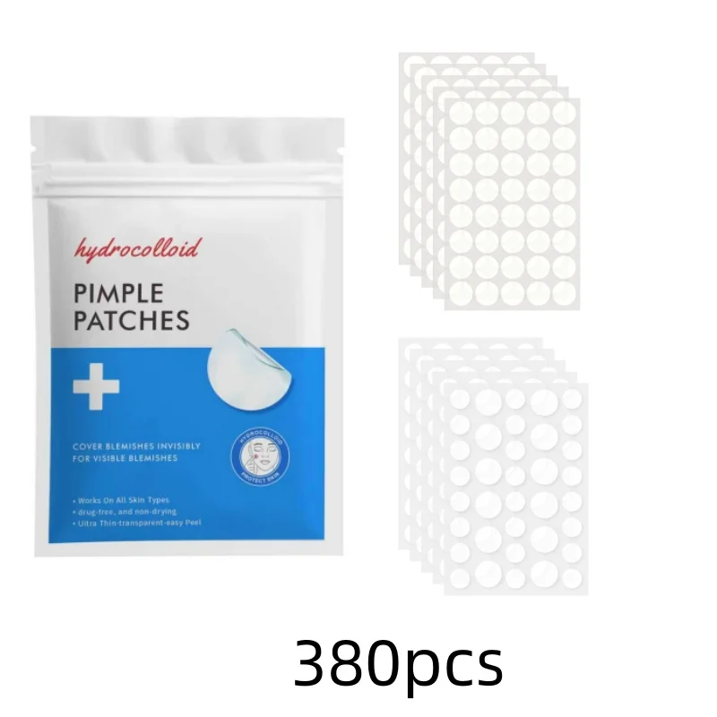 380/760pcs Hydrocolloid Pimple Patches, Invisible Round Spot Cover Stickers, 2 Patch Types, Day Night Use image 5