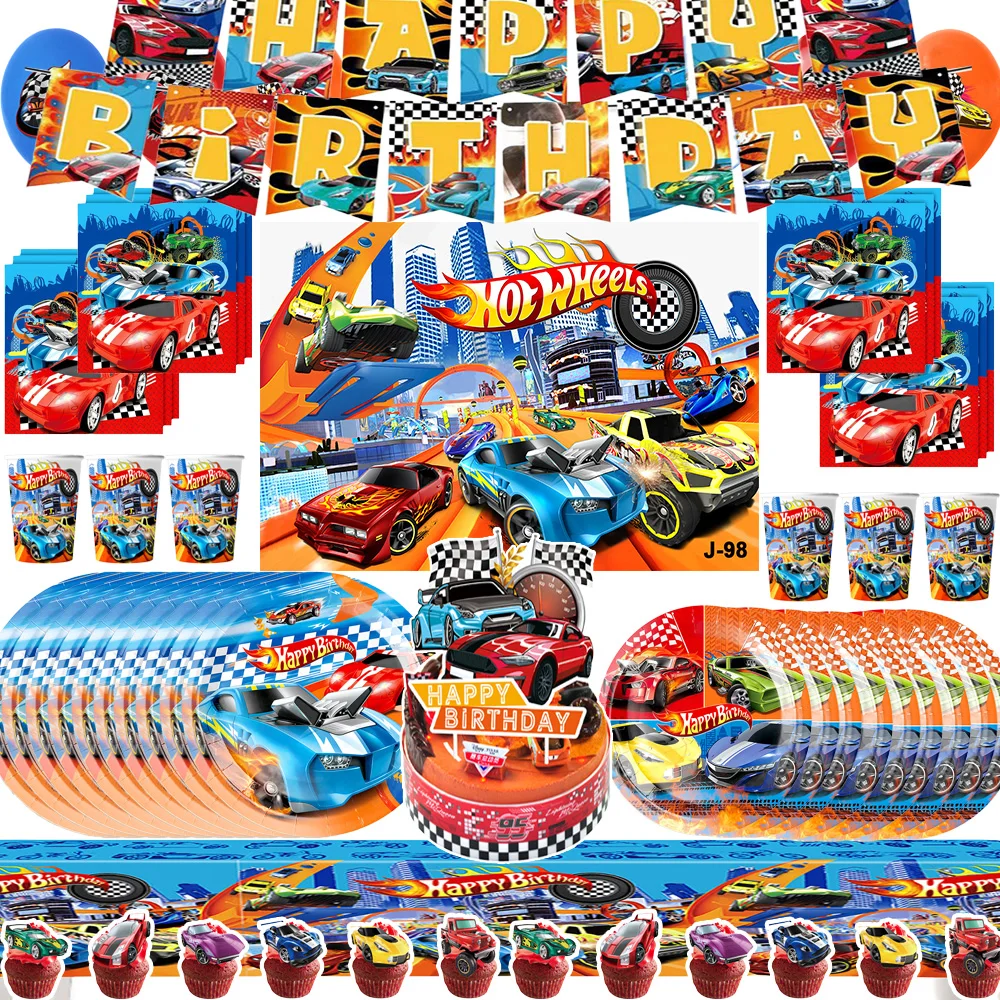 Car Accessories Banner - Boys Racing Sports Car Birthday Decorations