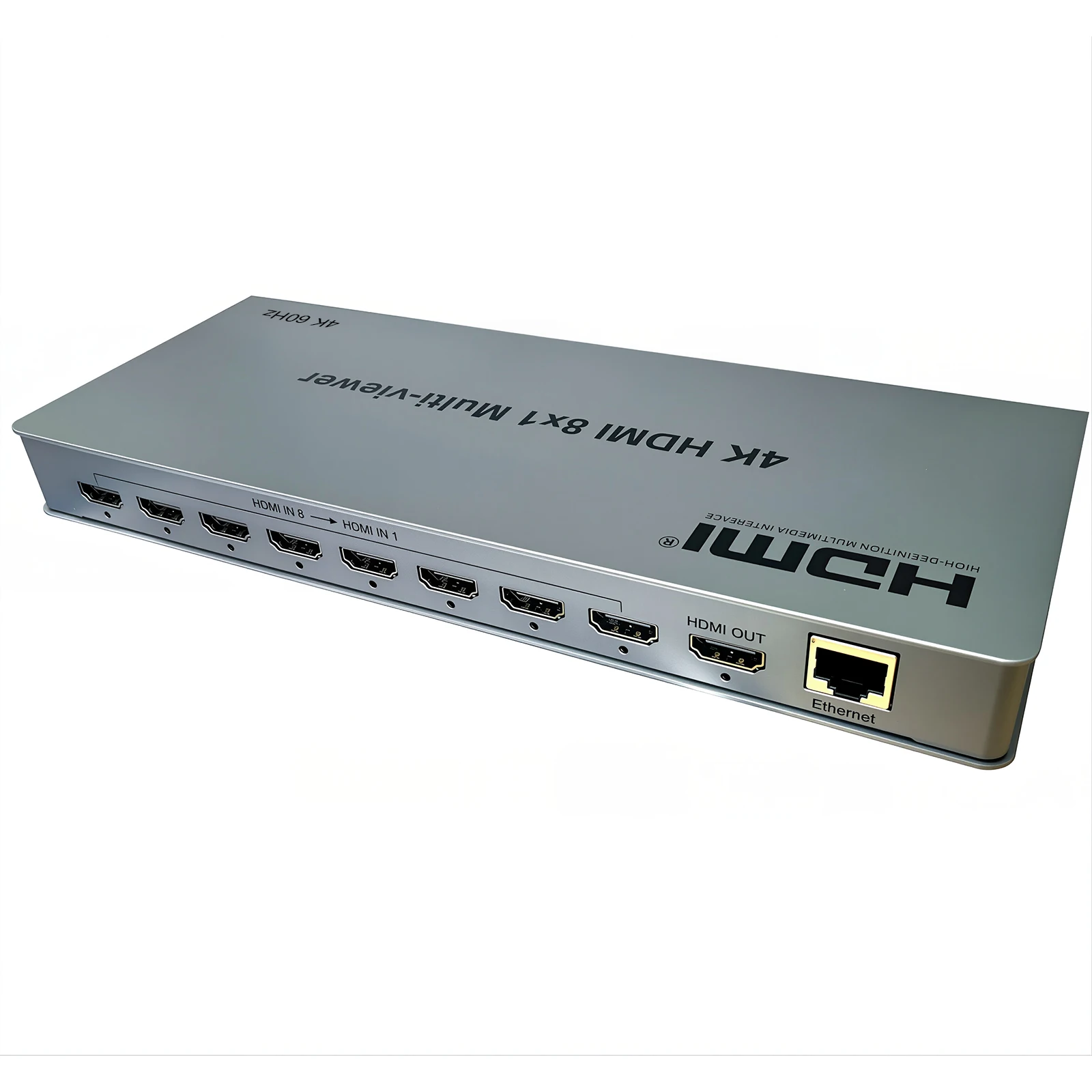 4K 60hz HDMI 8X1 Multiviewer 8 in 1 Out Seamless Switch 2x1 4x1 6x1 8x1 2 3 4 6 8 Multi Video Signals Display on 1 TV Monitor
