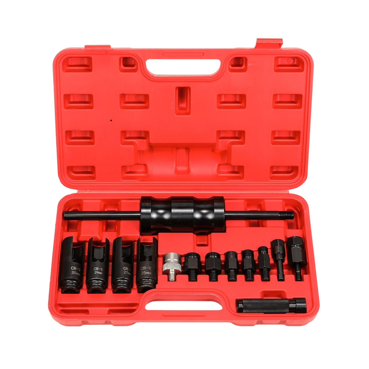 14Pc Diesel Injector Extractor Remover Puller Hammer Tool Set For Siemens Bosch