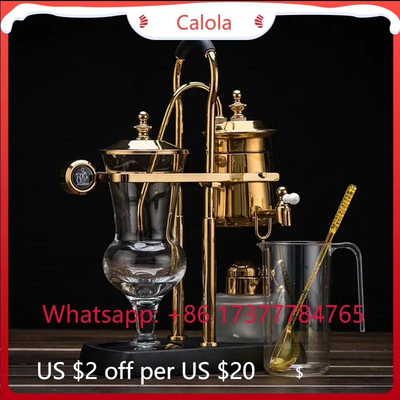 Retro Balance Siphon Coffee Machine Syphon Brewer Easy Operation Coffee Maker