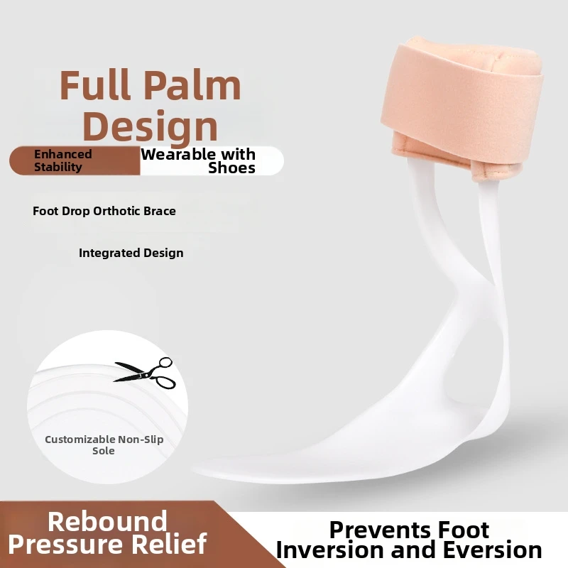 Adjustable Foot Drop Brace Orthosis Ankle Wrap Corrector Splint Brace Relief Pain Feet Ankle Protector Hemiplegia Rehabilitation