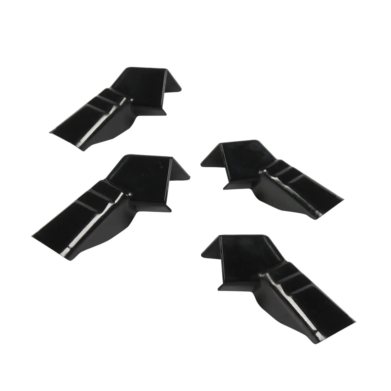 4Pcs Generic RV Rain Gutter Spouts Black Rain Gutter Nozzles for Camper