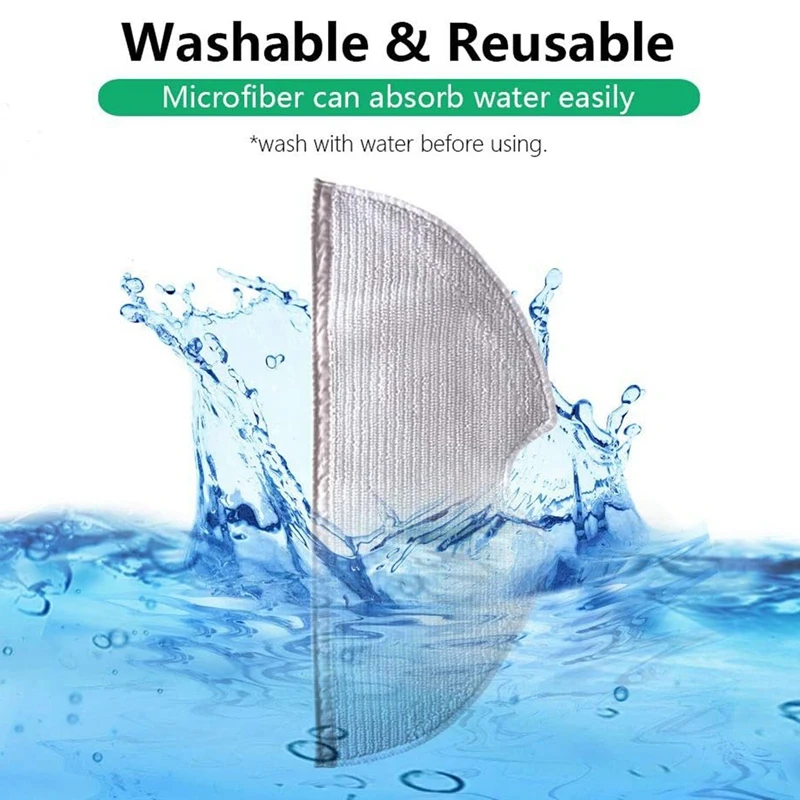 Paños de microfibra de repuesto para fregar, almohadillas para fregonas, piezas para Roborock S6 S6 Pure S6 Maxv S5 Max S5 S4 E5 E4 E35 E2
