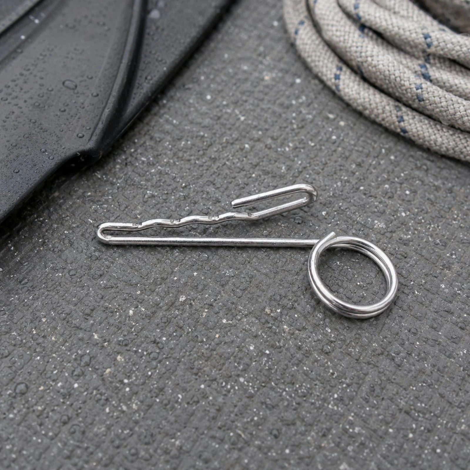 Diving Safety Stop Hook Lightweight Decompression Stop Hook Outdoor Gear Compact Solid Metal for Freedivers