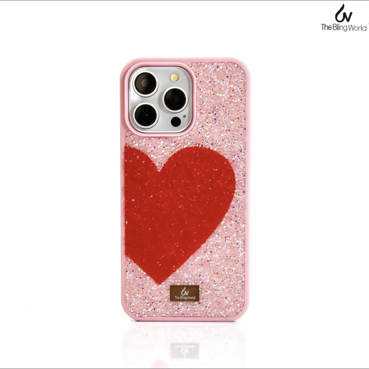 

For Apple Iphone 16 Pro Max 15 14plus 13 12 11 Luxury Inlaid Diamond Creative Love Heart Rhinestone Girls Shockproof Phone Case