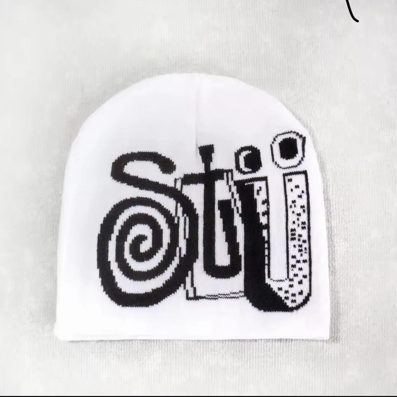 قبعة محبوكة عصرية، قبعة دافئة للخريف والشتاء في الهواء الطلق، قبعة باردة، قبعة شتوية، قبعة جاكار أكريليك، قبعة محبوكة #1