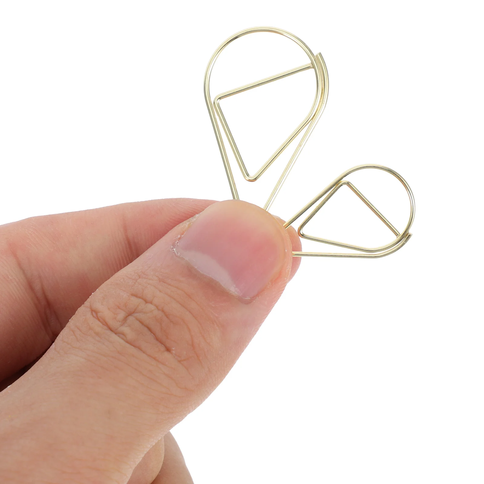 

100pcs Water Clip Cute Metal Office Supplies Mini Clips Fun Decorative Planner Wedding File Organizer