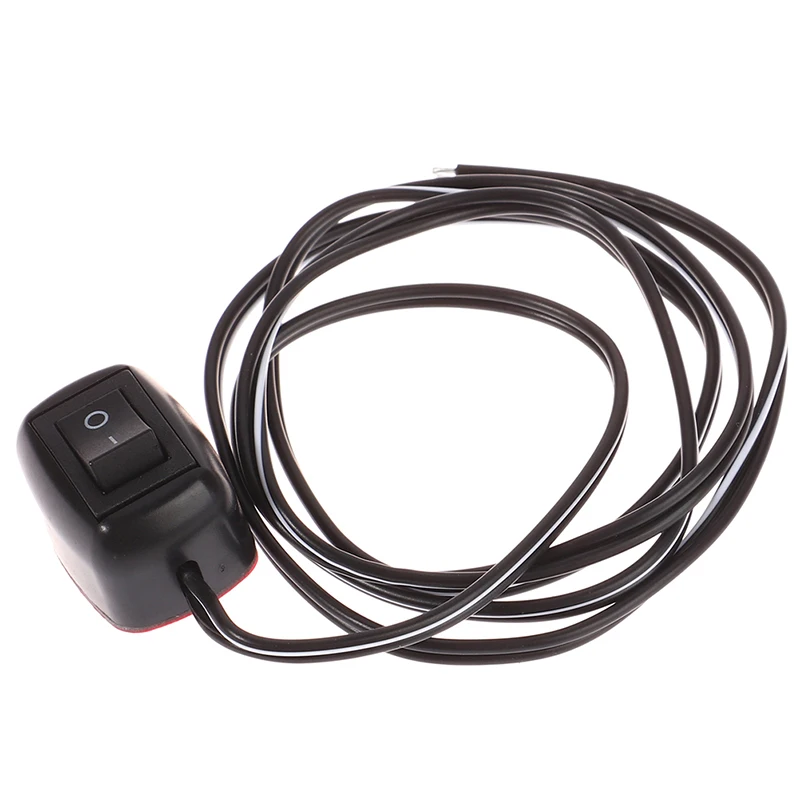 Universal Car Switch Paste Type Toggle Switch With Cable 60cm DC 12V For Fog Ring Drive Lights Neon Lights