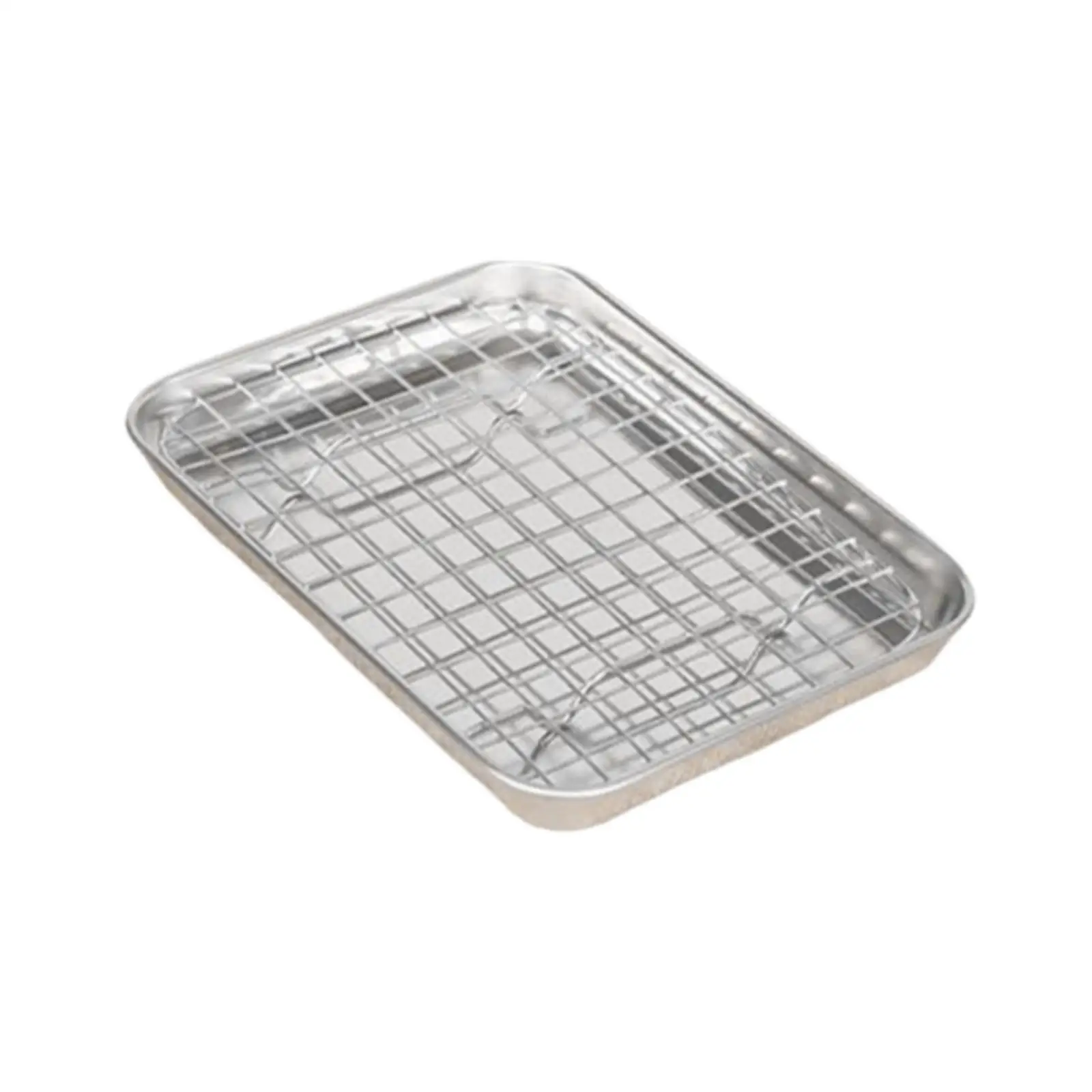 Stainless Steel Baking Sheet with Rack Professional Cookie Pan Bakeware Equipment for Restaurant Bread