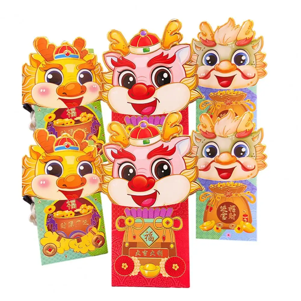 6 шт./набор, конверты с рисунком дракона