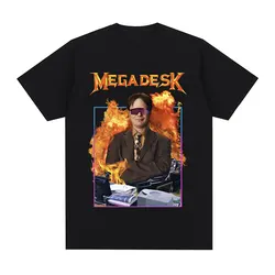 Dwight Schrute Megadesk Michael Scott Homage The Office T-shirt Tv Series T Shirt Men Women Cotton Casual Short Sleeve T-Shirts