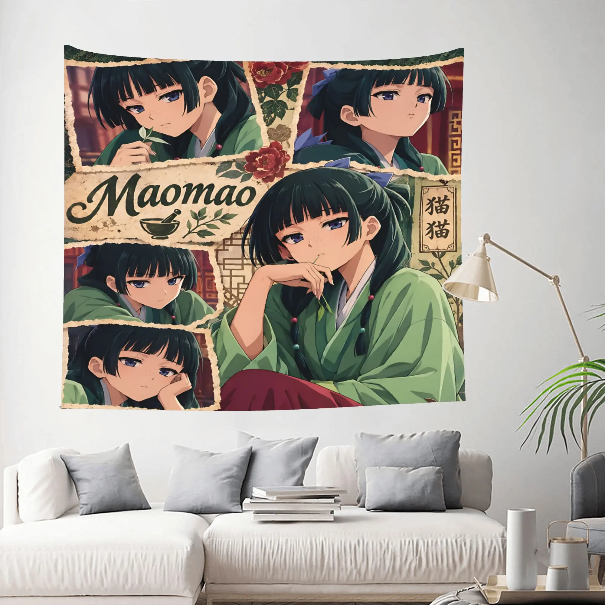 The Apothecary MAOMAO Customized Cutecore Tapestry  Wall Hanging Blanket Tapestry Home Decor Items Wall Decorations