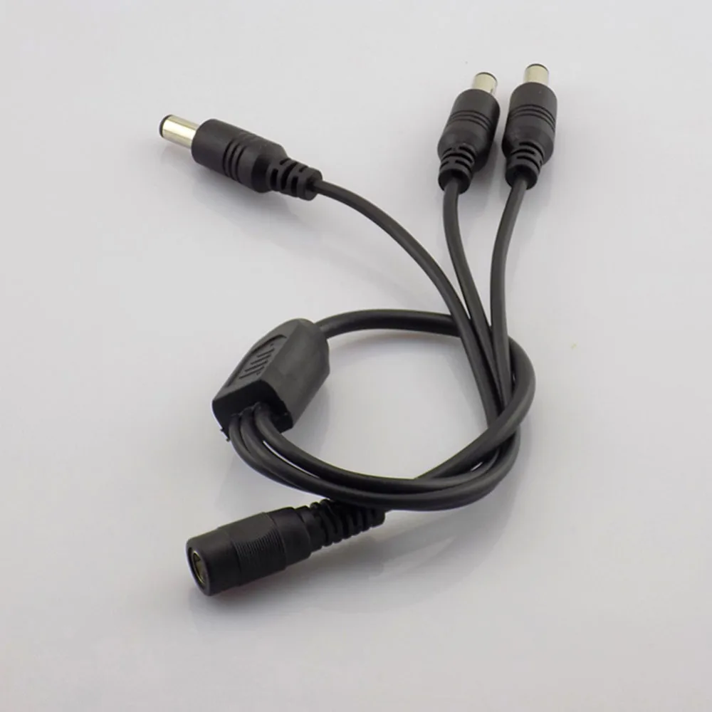 1 Female to 3 Male DC Power jack Adapter Splitter 3 way Plug Cable 5.5mm*2.1mm 12V Supply for CCTV Security Camera led strip A6