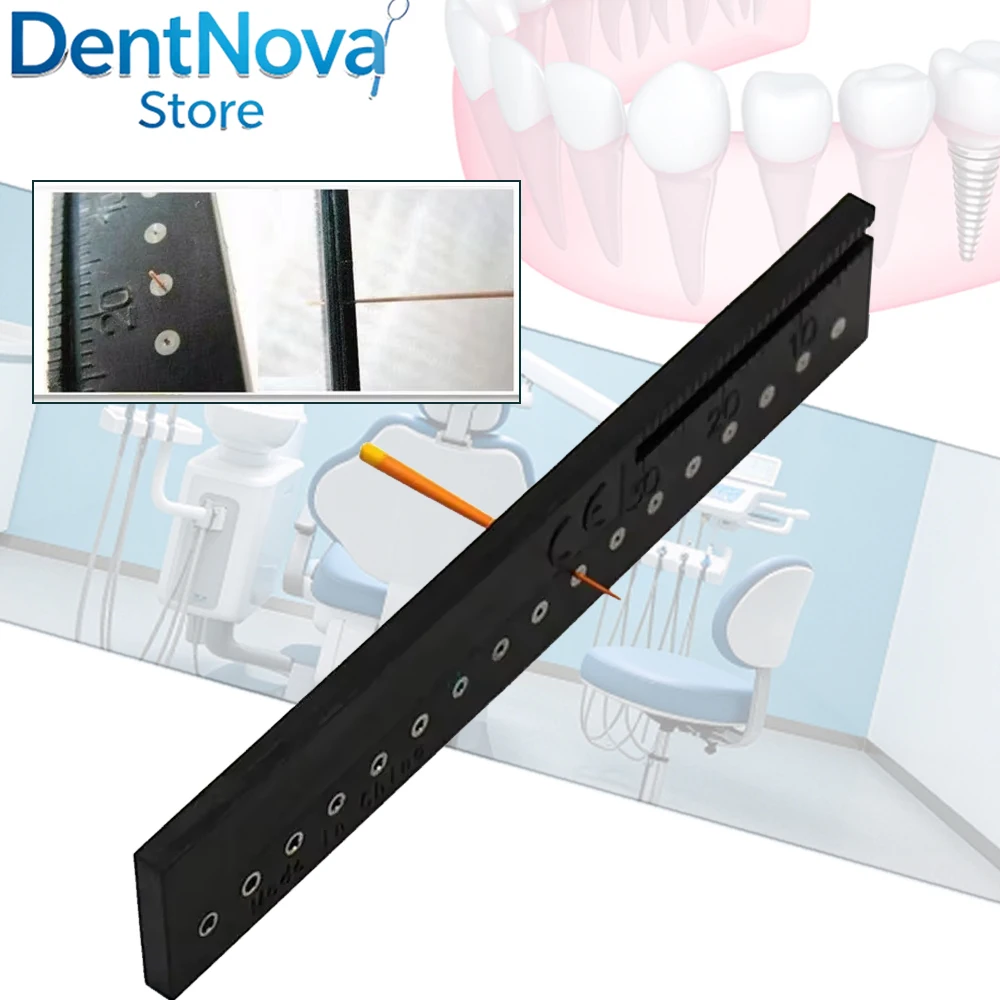 Dental Endo Rulers Gutta Percha Measuring Scale Span Measure Ruler Dental Tools Laboratory Equipment