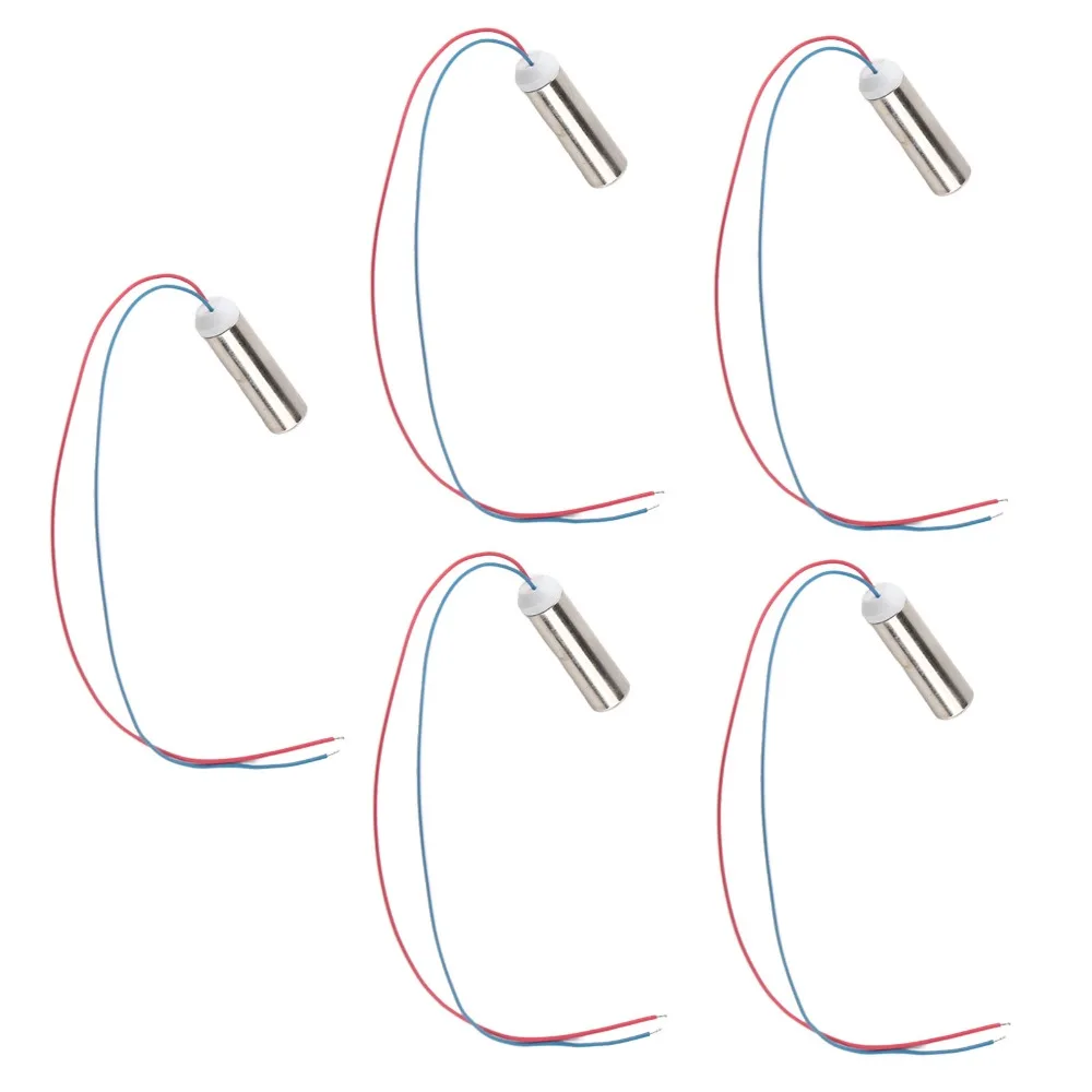 5pcs Durable Waterproof Coreless Vibration Motor 14500rpm 7x25mm Vibrating Motor 1-6V DC Coreless Motor For Massager