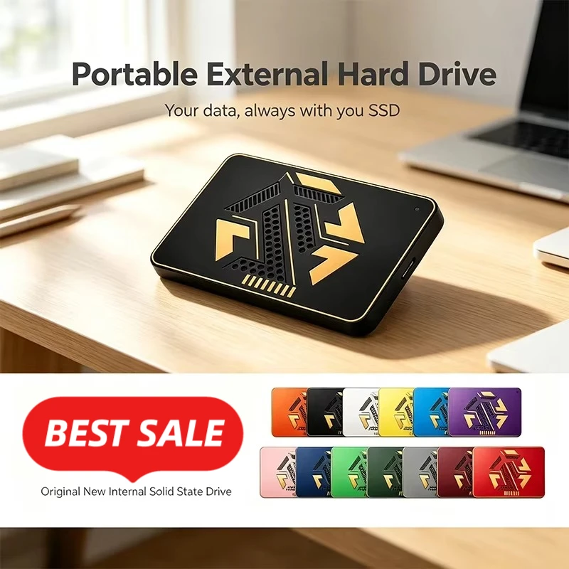 500GB 1TB 2TB 4TB TOSHARA A3 Portable SSD Encrypted Backup for Laptop Desktop Mac Gaming Storage Pro Max Unit