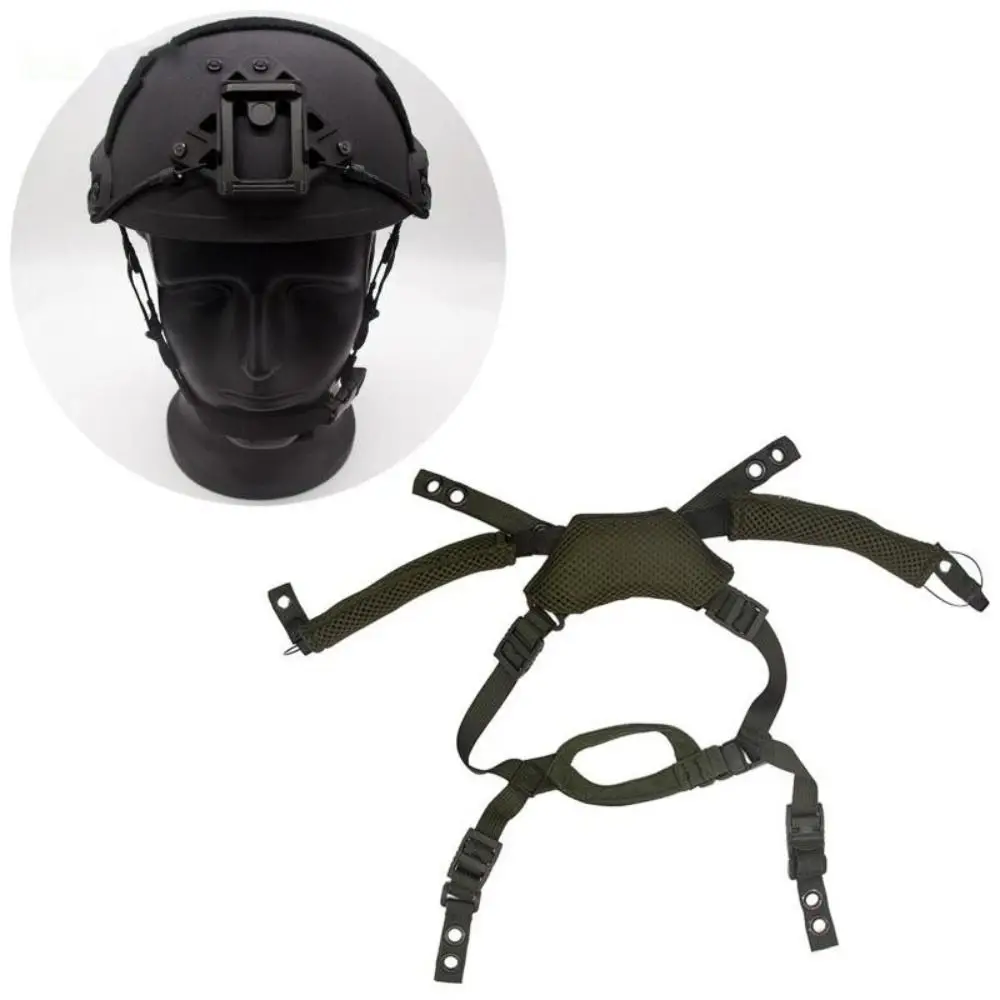 

Adjustable Buckle Helmet Chin Strap Hanging System with Screws Nylon Helmet Hanging Lanyard Easy Installation Helmet Accessories