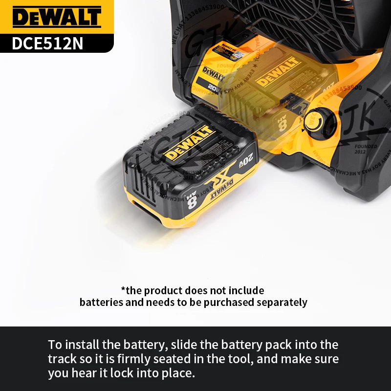 DeWalt DCE512 DCE512N DCE512B 20V MAX Li-Ion 11" Jobsite Fan Cordless NEW