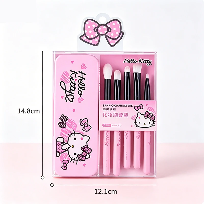 Kép 6: Szervusz Barka 5db Összeállítás brushes beállítása Árverseny pbt haja vel Tükör esetben Hordozható utazási eyeshadow brushes