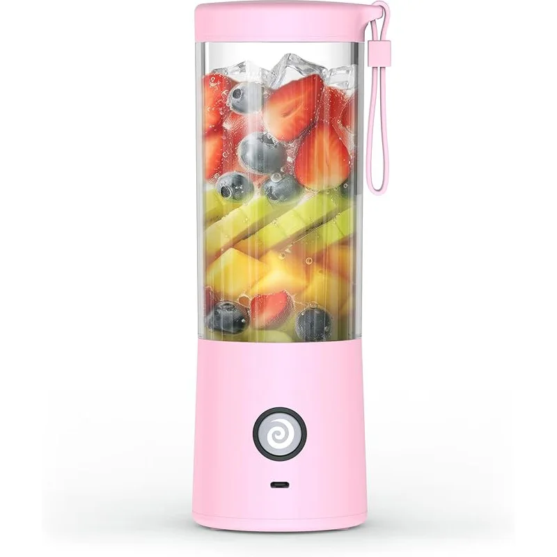 400Ml Universal Serial Bus Portable Blender Automatic Juicer with 6 Pieces of 304 Stainless Steel Portable Blender
