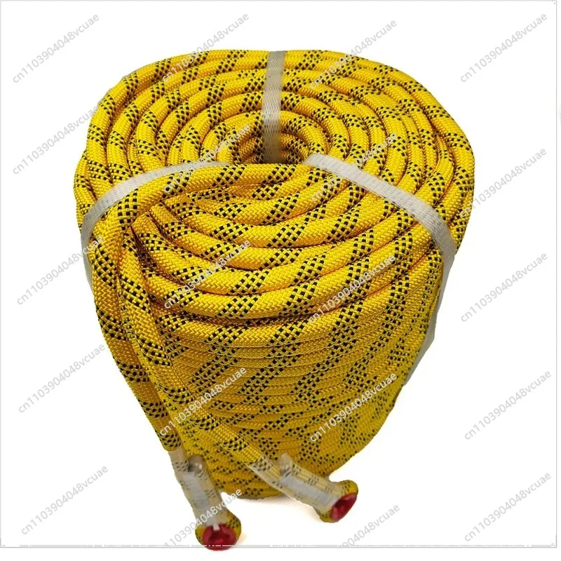 

For 100m 12mm Rock Climbing Rope Tree Climbing Equipment Fire Escape Survival Gear Rescue Outdoor Static Safety Rope
