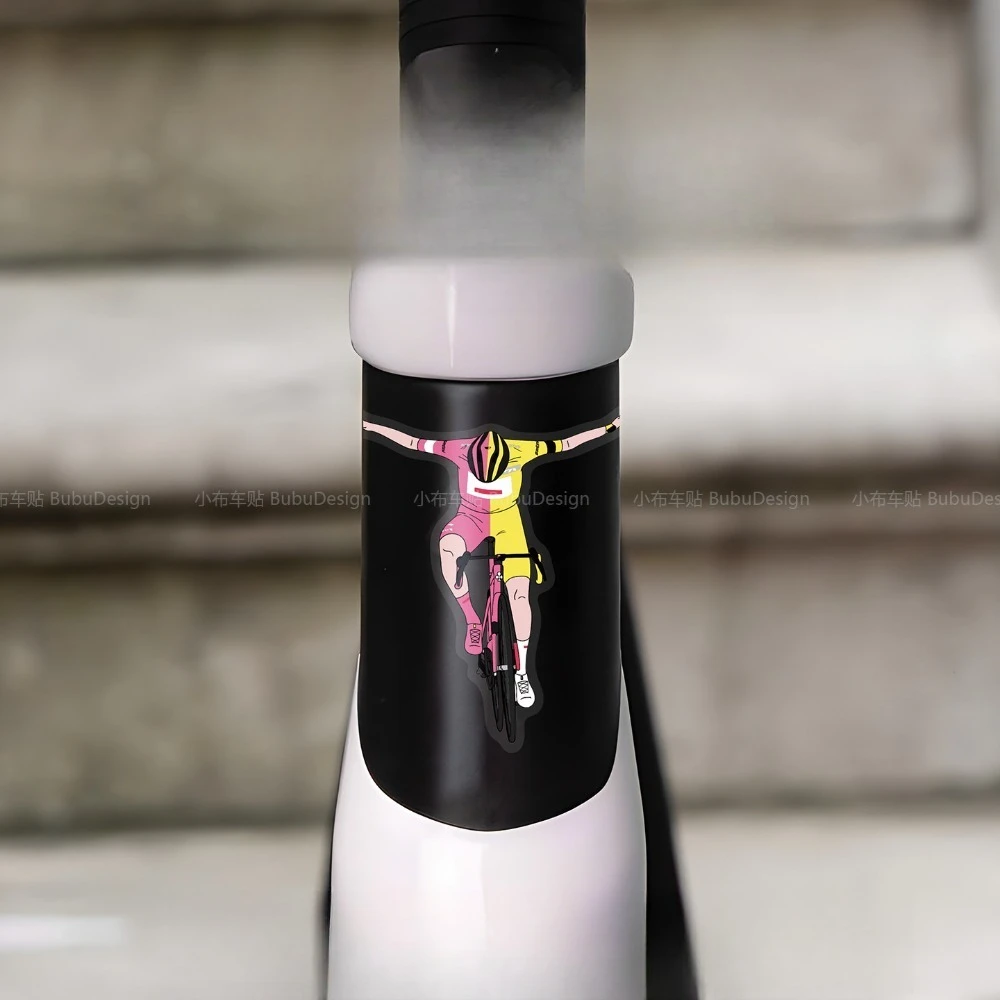 Blessed Bicycle Waterproof Vinyl Decal Sticker Removable for Bike Frame Water Bottle