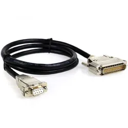 DB25 to DB9 Null Modem Cable for X68000 X68K PC Config Program Cable