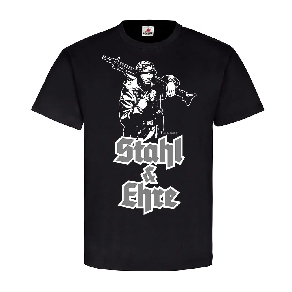 Steel & Honor MG42 tank grenadier  soldier sniper Anime Graphic T-shirts for Men Clothing Women Tees Y2K tops Unisex Summer Shor