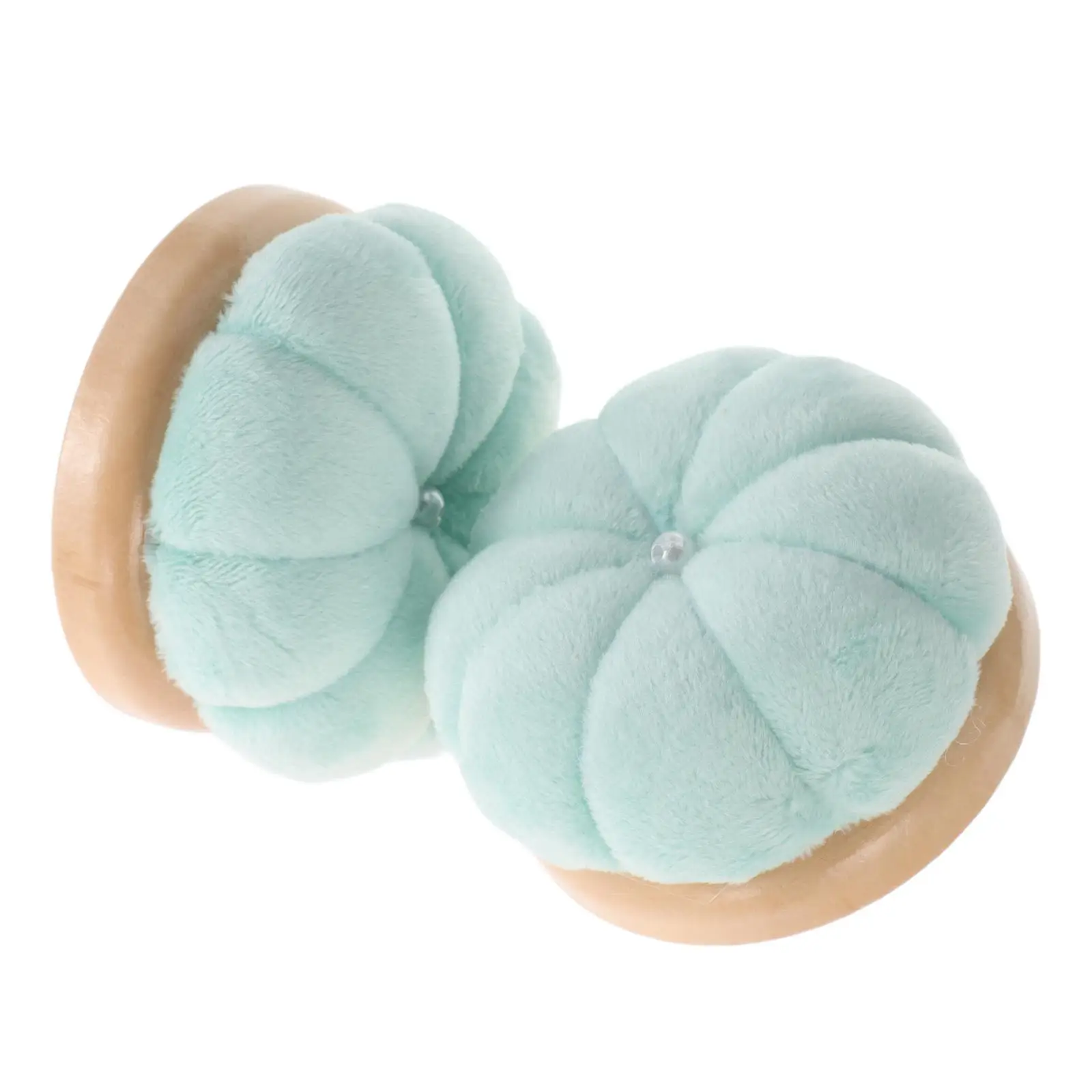 

2 Pcs Pin Pack Sewing Holders Light Green Internal Pp Cotton Filling Needle Cushions