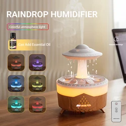 2023 New Essential Oil Diffuser Rain Cloud Humidifier Water Drip with Remote Aroma Diffuser Ultrasonic Diffuser Air Humidifiers