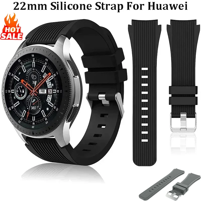 22Mm Silicone Strap…