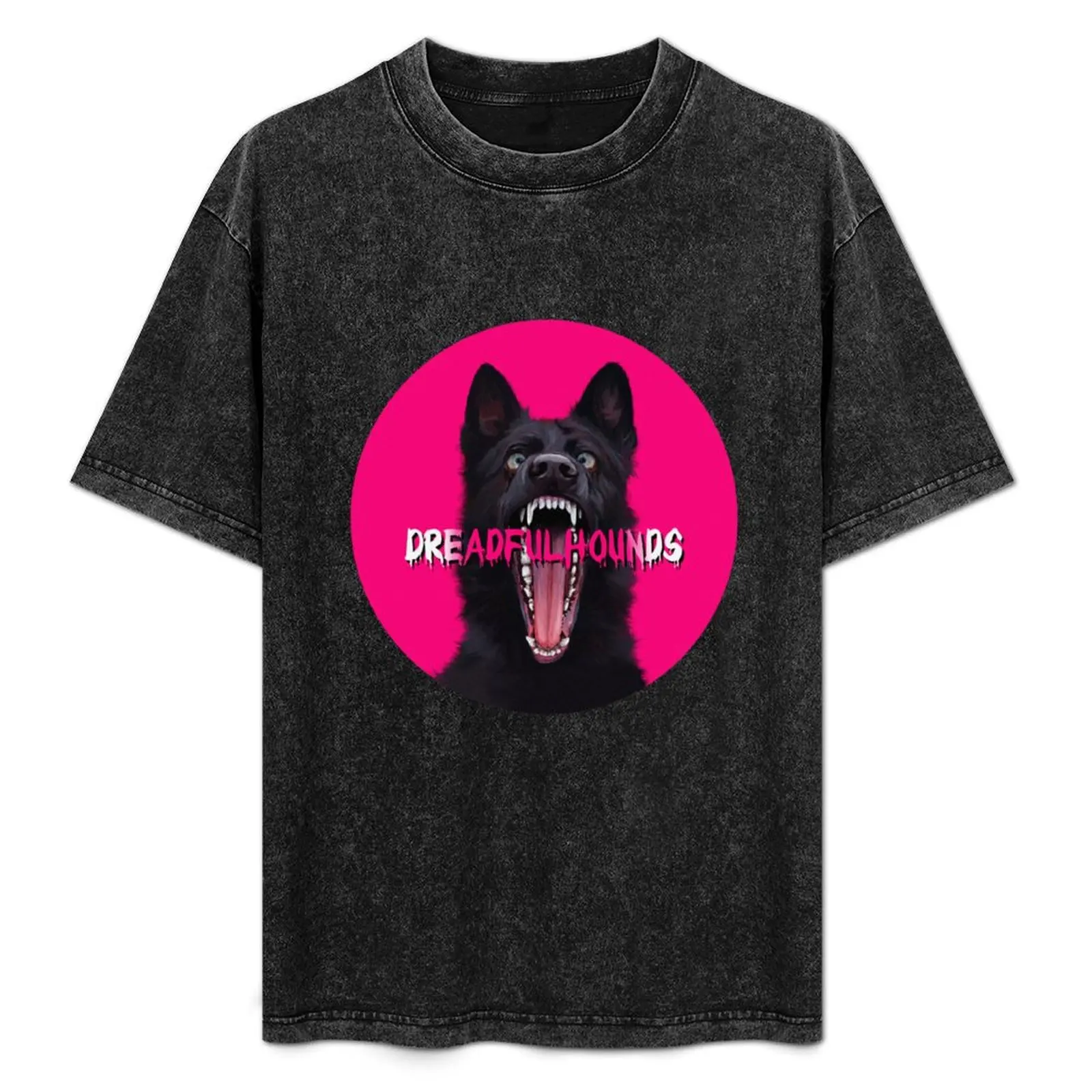 

DreadfulHounds black GSD logo T-Shirt