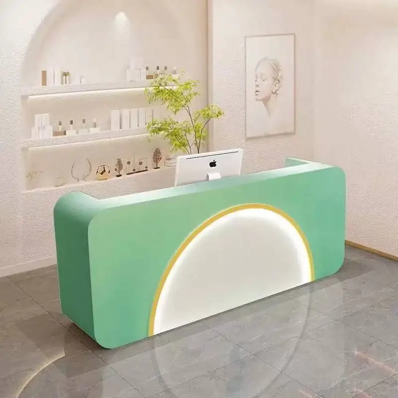 

Drawers Decor Reception Counter Modern Design Classic Corner Reception Desks Business Hotel Mostrador Recepcion Furniture