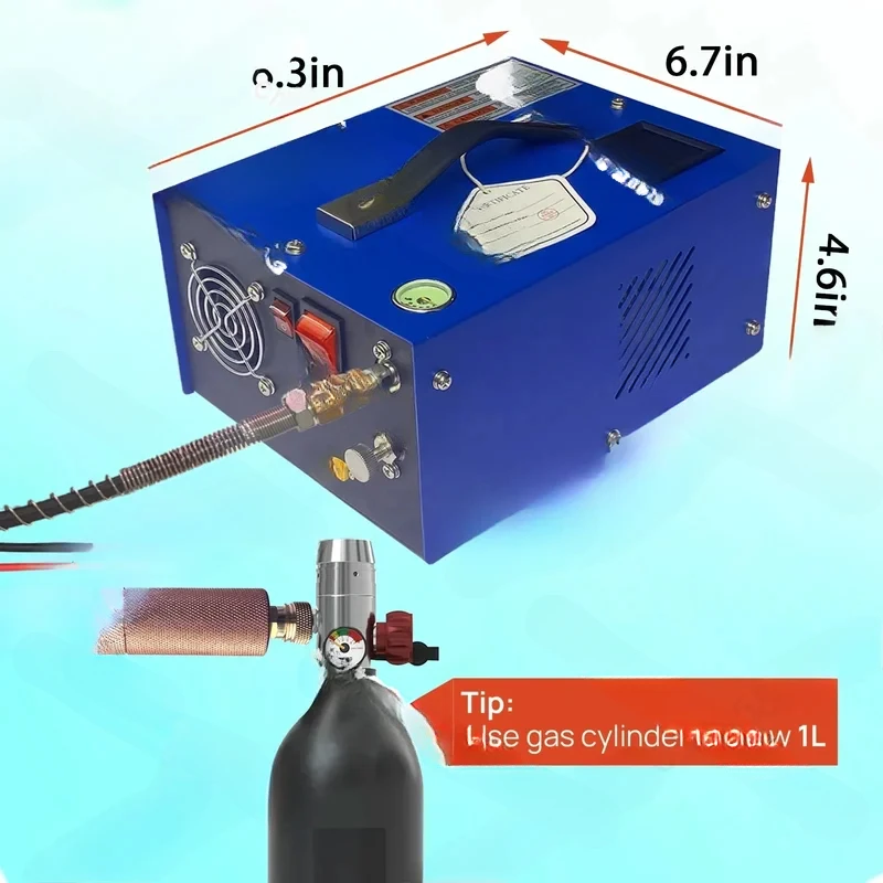 Compressor With Explosion-Proof Valve 300Bar 4500Psi 12/110/220V For Filling Submersible Air Gun Cylinders