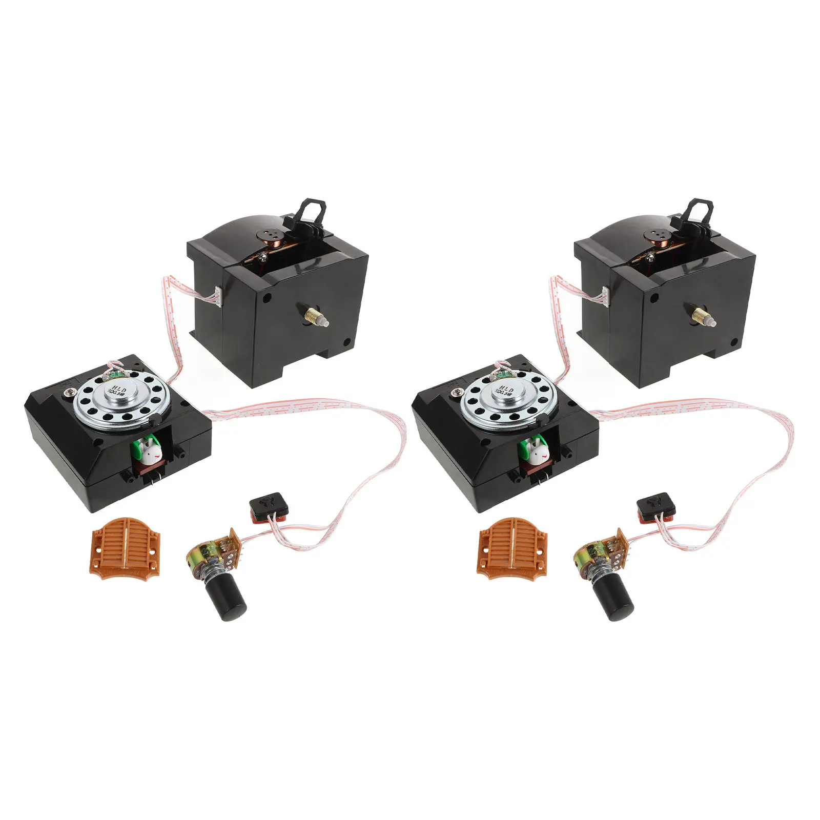 2Pcs Retro Cuckoo Clock Movement Kit No Scratch Wall Mount Design Authentic Hourly Cuckoo Sound Classic Decorative Clock