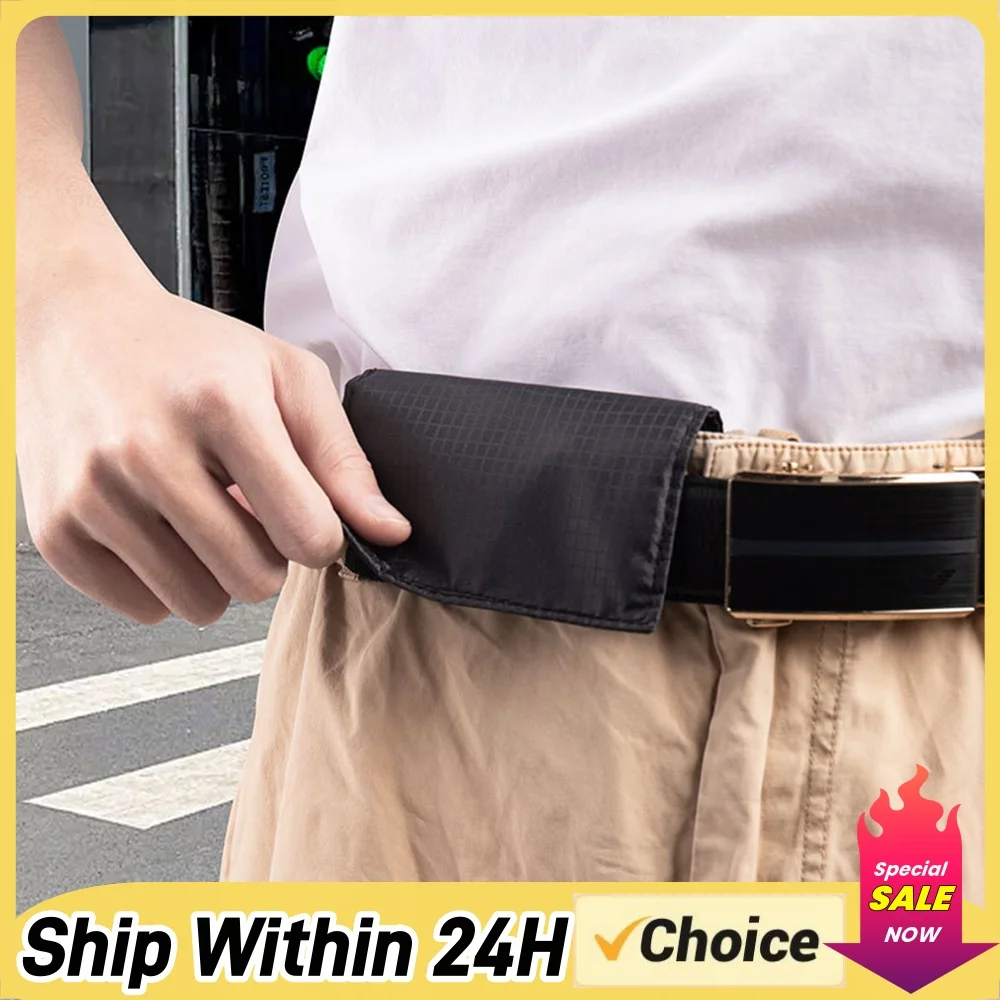 Nylon Mini Wallet Waterproof Blocking Travel Pouch Hidden Passport Holder Bag for Male Brand Business Driver License Credit Card