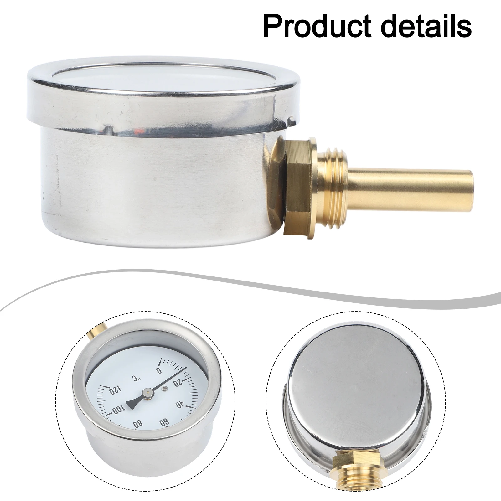 Thermometer With Copper Bushing Thermometer Silver gold Bimetal Thermometer Sensitive Mechanism Mechanical Movement