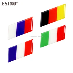 2 x New Design 3D Decorative Car Styling Glue Decals Badges France Germany Russia Italy Flags Car Styling Body Emblems Stickers