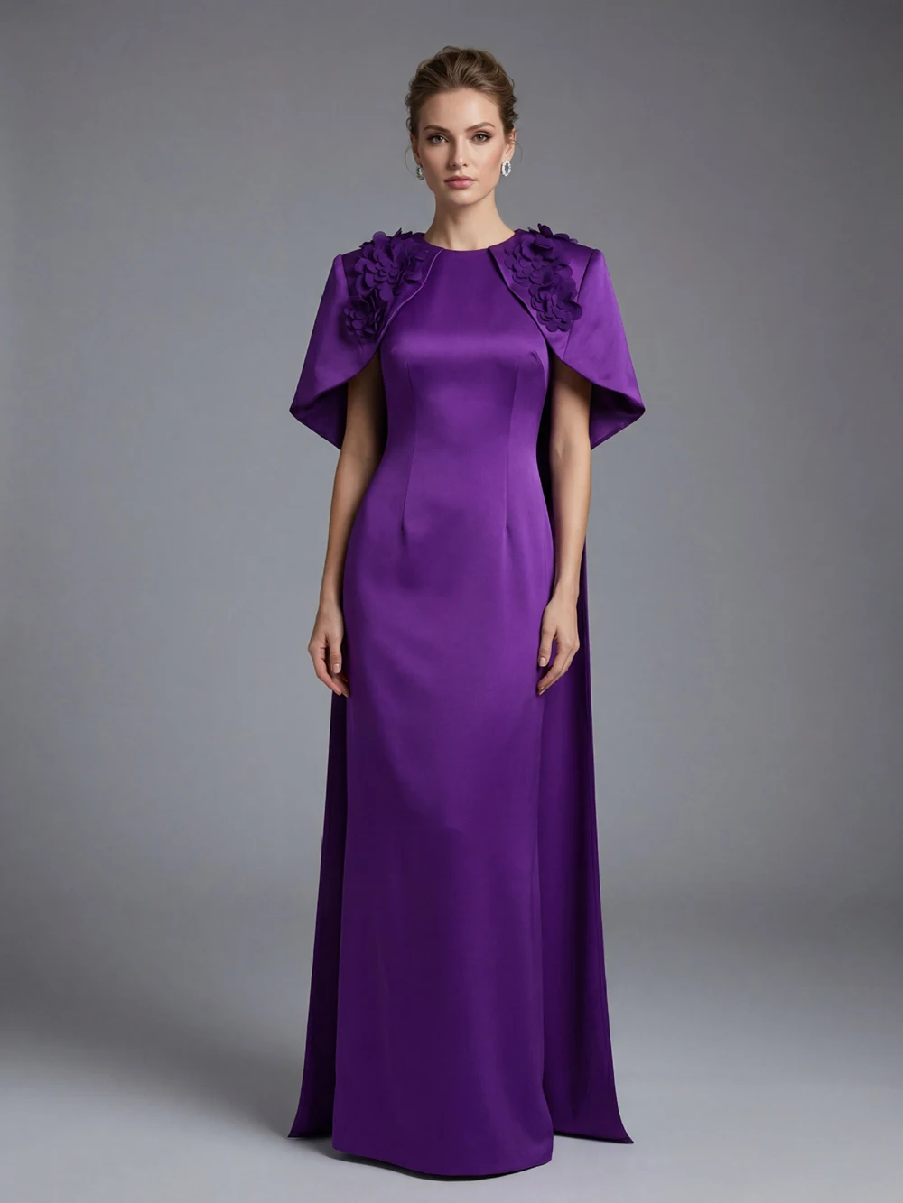 

Европейское и американское платье с объемным цветочным узором, воротником-шалью и облегающим силуэтом, в стиле светской львицы, вечернее платье, элегантная длинная юбка.