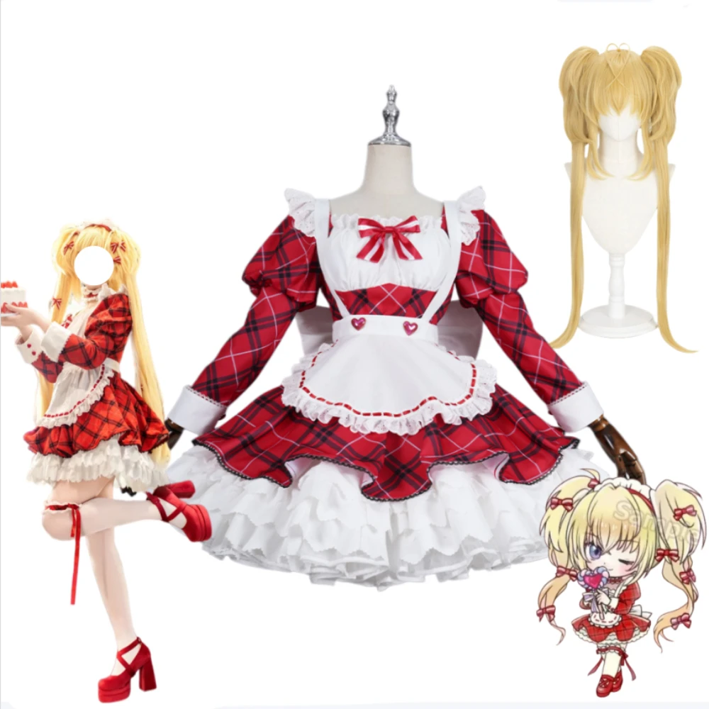 

Shugo Chara! Utau Tsukiyomi Amu Hinamori Same Style Cafe Maid Cosplay Outfit Lolita Dress Women Carnival Party Halloween Wear