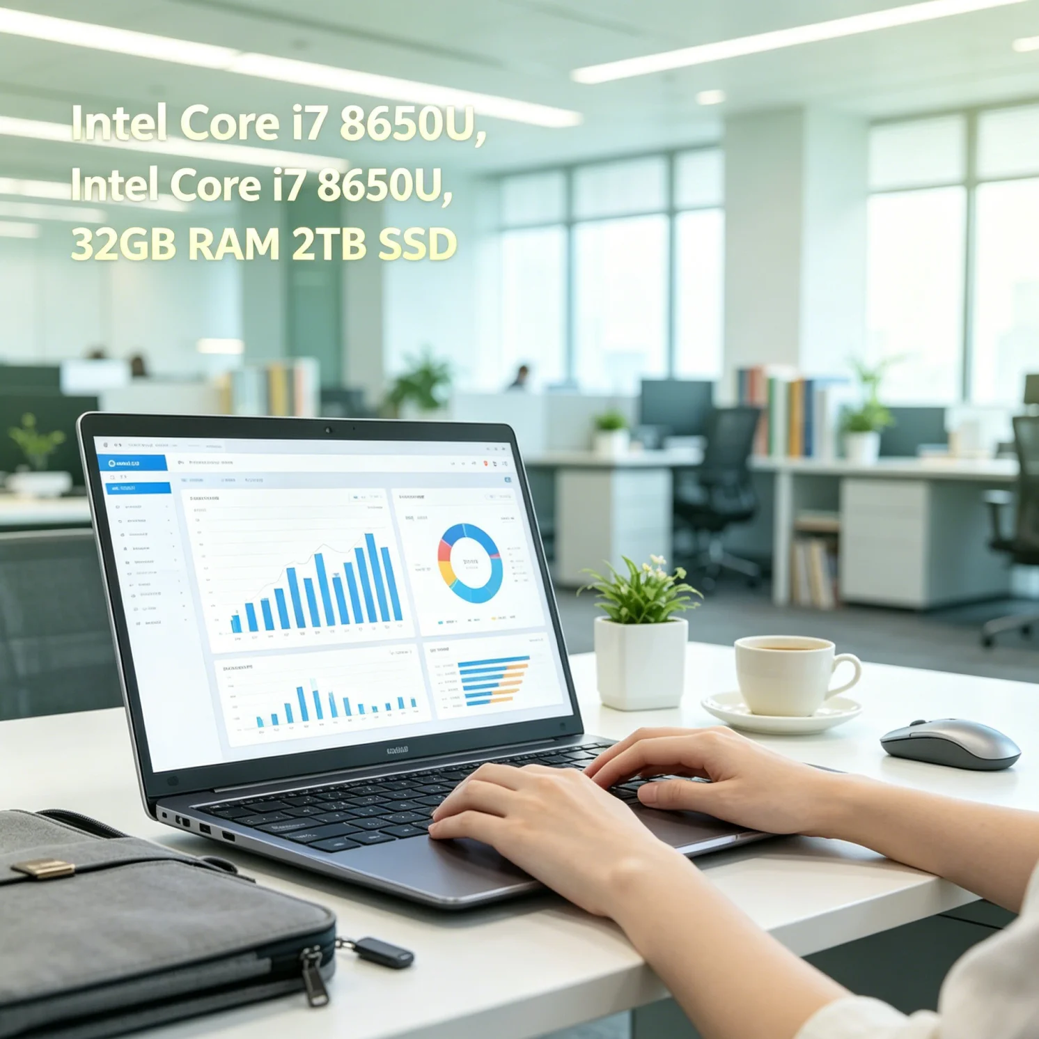 New LENO 14.1 Inch Laptop, Ultra Slim Design, Intel Core i7 8650U, 32GB RAM 2TB SSD, Home Office Gaming Notebook